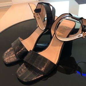 Black Leather Sandal Zara